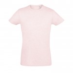 T-shirt à col rond pour la publicité couleur rose clair 