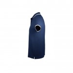 Polo bicolore en coton pour homme 200 g/m2 SOL'S Pasadena couleur bleu marine vue latérale