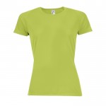 T-shirt de sport personnalisé pour femme couleur vert clair