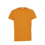 T-shirt imprimé avec logo pour enfant couleur orange