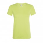 T-shirt femme en coton pour entreprises couleur vert clair