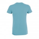 T-shirt femme en coton pour entreprises couleur bleu ciel vue arrière