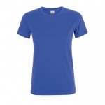 T-shirt femme en coton pour entreprises couleur bleu roi