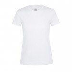 T-shirt femme en coton pour entreprises couleur blanc