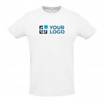 T-shirt unisexe pour cadeaux d'entreprise avec zone d'impression