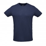 T-shirt unisexe pour cadeaux d'entreprise couleur bleu marine