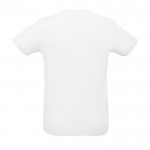 T-shirt unisexe pour cadeaux d'entreprise couleur blanc vue arrière