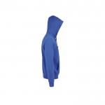 Veste zippée homme en coton et polyester 280g/m2 SOL'S Spike couleur bleu roi vue latérale