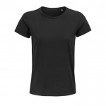 T-shirt éco femme en matières organiques couleur noir