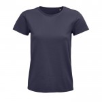 T-shirt éco femme en matières organiques couleur titan