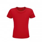 T-shirt taille enfant avec logo de la marque couleur rouge