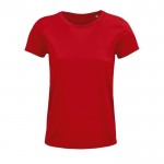 T-shirt cadeau en 100% coton bio couleur rouge