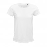 T-shirt cadeau en 100% coton bio couleur blanc