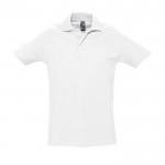 Polo avec logo pour vêtements d'entreprise couleur blanc