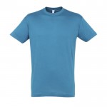T-shirt basique personnalisable pour cadeaux couleur cyan