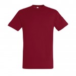 T-shirt basique personnalisable pour cadeaux couleur rouge foncé