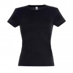 T-shirt coupe femme personnalisable couleur noir