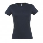 T-shirt coupe femme personnalisable couleur bleu foncé