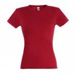 T-shirt coupe femme personnalisable couleur rouge