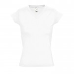 T-shirt femme pour cadeaux d'entreprise couleur blanc