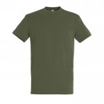 T-shirt basique à imprimer avec le logo couleur vert militaire