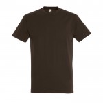 T-shirt basique à imprimer avec le logo couleur marron foncé
