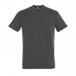 T-shirt basique à imprimer avec le logo couleur gris foncé