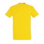 T-shirt basique à imprimer avec le logo couleur jaune foncé