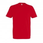 T-shirt basique à imprimer avec le logo couleur rouge