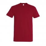 T-shirt basique à imprimer avec le logo couleur rouge foncé