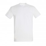 T-shirt basique à imprimer avec le logo couleur blanc