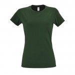 T-shirt femme personnalisé pour entreprise couleur vert foncé