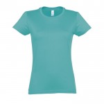 T-shirt femme personnalisé pour entreprise couleur turquoise