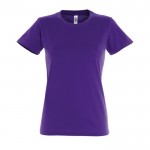 T-shirt femme personnalisé pour entreprise couleur violet