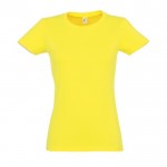 T-shirt femme personnalisé pour entreprise couleur jaune