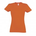 T-shirt femme personnalisé pour entreprise couleur orange