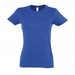 T-shirt femme personnalisé pour entreprise couleur bleu roi