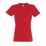 T-shirt femme personnalisé pour entreprise couleur rouge