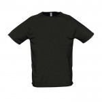 T-shirts de sport personnalisables couleur noir