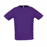 T-shirts de sport personnalisables couleur violet