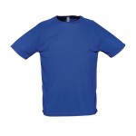 T-shirts de sport personnalisables couleur bleu roi