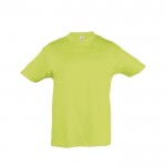 T-shirts basiques pour enfants personnalisés couleur vert clair