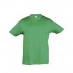 T-shirts basiques pour enfants personnalisés couleur vert