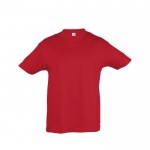 T-shirts basiques pour enfants personnalisés couleur rouge