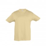 T-shirts basiques pour enfants personnalisés couleur marron clair