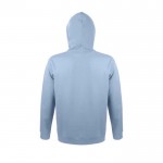 Sweats à capuche pour cadeau d'entreprise couleur bleu pastel vue arrière