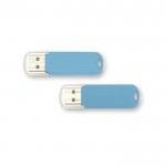 Clé USB pas cher avec impression numérique couleur bleu clair deuxième