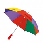 Parapluie manuel personnalisable multicolore avec zone d'impression