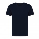 T-shirt pour femme en coton recyclé, slim fit, 160 g/m², Iqoniq couleur bleu marine