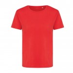 T-shirt pour femme en coton recyclé, slim fit, 160 g/m², Iqoniq couleur rouge